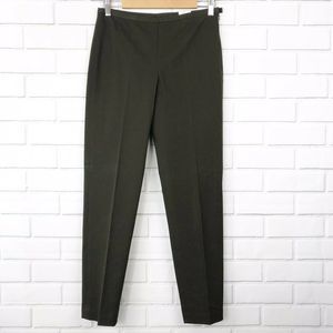 J. McLaughlin Sydney Pant Bi-Stretch 4 Dark Olive